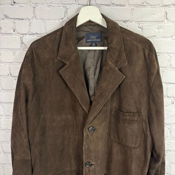 Brooks Brothers 365 Brown Suede Sports Coat Blazer Size XL - Picture 3 of 11